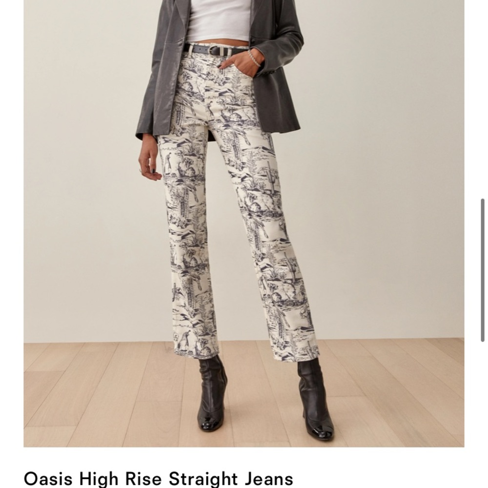 Reformation Oasis High Rise Straight Jeans